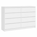 Armoire, avec tiroirs, coloris blanc, 160 x 40 x 99 cm, pour la chambre