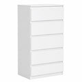 Commode, avec tiroirs, coloris blanc, pour la chambre ou le salon