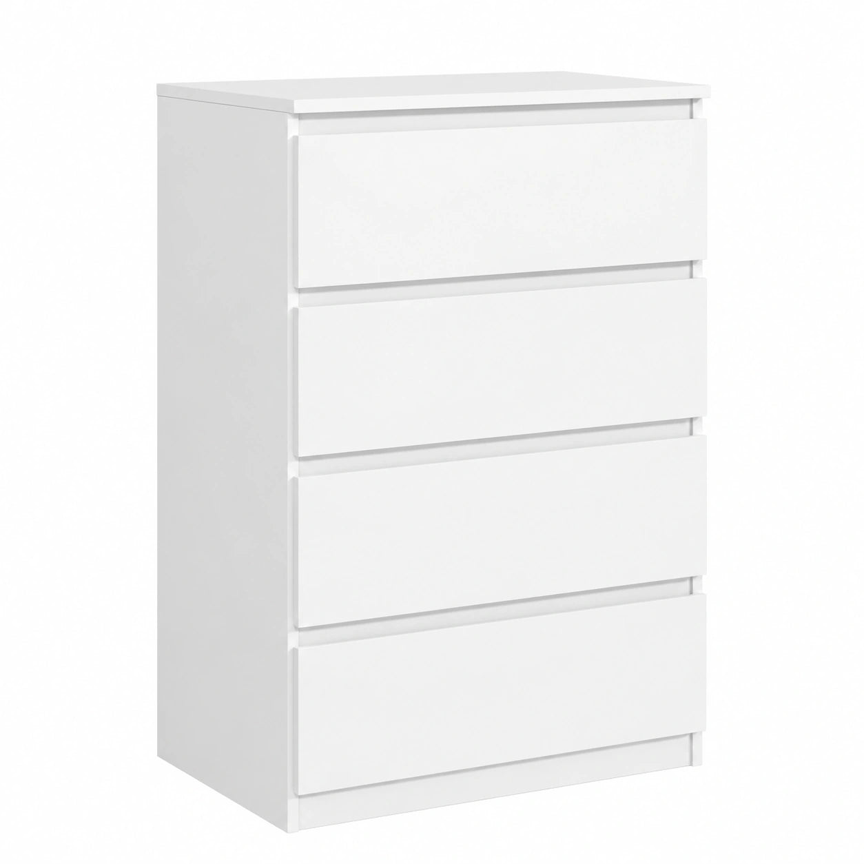 Commode, avec rangement, coloris blanc, 70 x 102 x 39 cm, pour la chambre ou le salon
