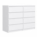 Commode, avec tiroirs, coloris blanc, pour la chambre ou le salon
