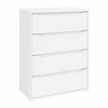 Commode, avec tiroirs, 48 x 101,6 cm, coloris blanc, pour la chambre ou le salon