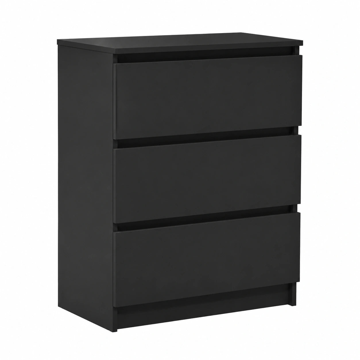 Armoire, avec rangement, avec tiroirs, coloris noir, 60 x 35 x 76 cm, pour la chambre