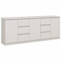 Commode, avec rangement, avec tiroirs, avec portes, 200 x 40 x 75 cm, pour la chambre ou le salon