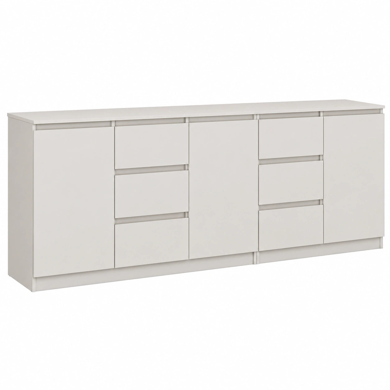 Commode, avec rangement, avec tiroirs, avec portes, 200 x 40 x 75 cm, pour la chambre ou le salon
