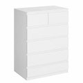 Commode, avec rangement, avec tiroirs, coloris blanc, 80 x 39 x 115 cm, pour la chambre ou le salon