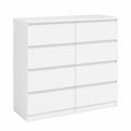 Commode, avec tiroirs, coloris blanc, pour la chambre ou le salon