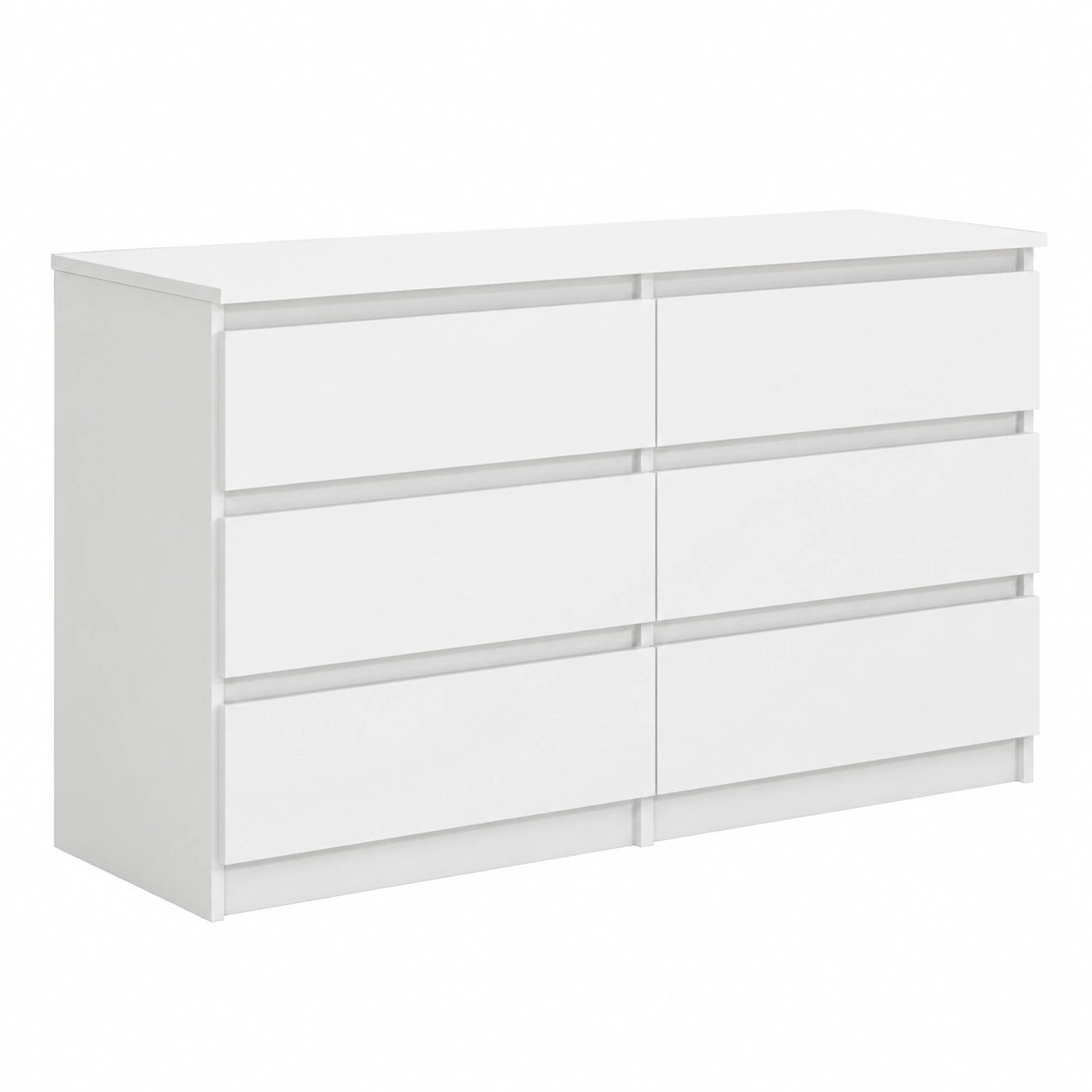Commode, avec rangement, avec tiroirs, 100 x 39 x 78,5 cm, coloris blanc, pour la chambre ou le salon