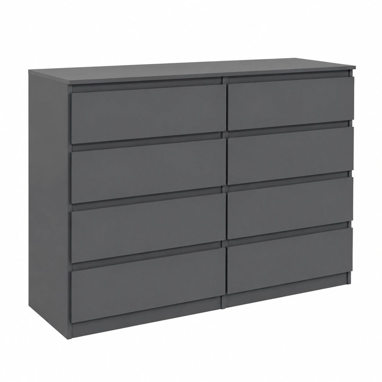 Armoire, avec tiroirs, 120 x 101,5 x 39 cm, coloris anthracite, pour la chambre