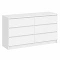 Commode, avec tiroirs, coloris blanc, pour la chambre ou le salon