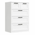 Armoire, avec rangement, avec tiroirs, coloris blanc, pour la chambre