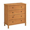 Commode, en bois massif et chêne, avec rangement, avec tiroirs, coloris noir et naturel, pour la chambre ou le salon