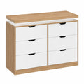 Commode, avec tiroirs, coloris blanc, pour la chambre ou le salon
