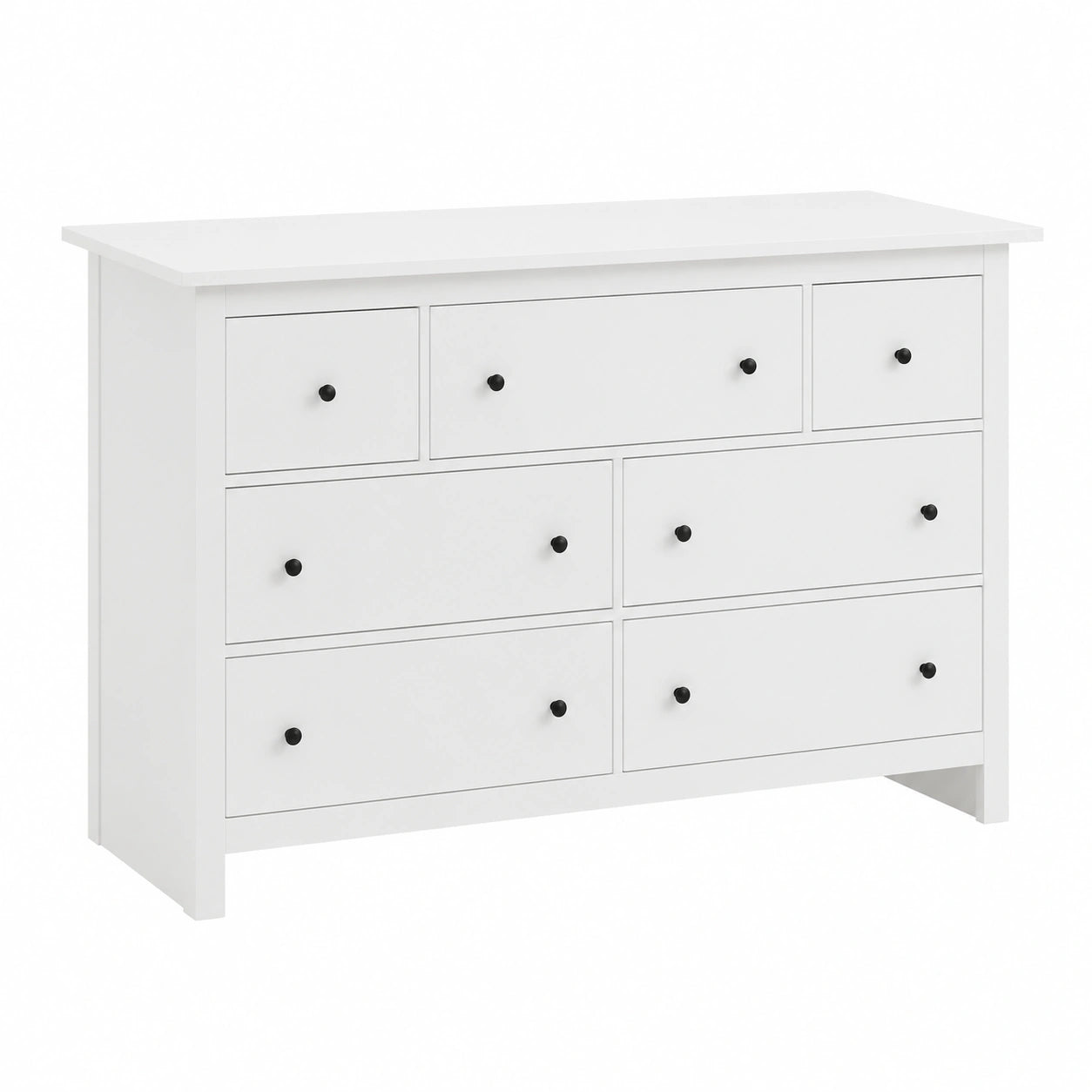 Commode, avec rangement, avec tiroirs, coloris blanc, pour la chambre ou le salon