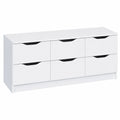 Meuble d’appoint, avec tiroirs, coloris blanc, pour le salon ou la chambre