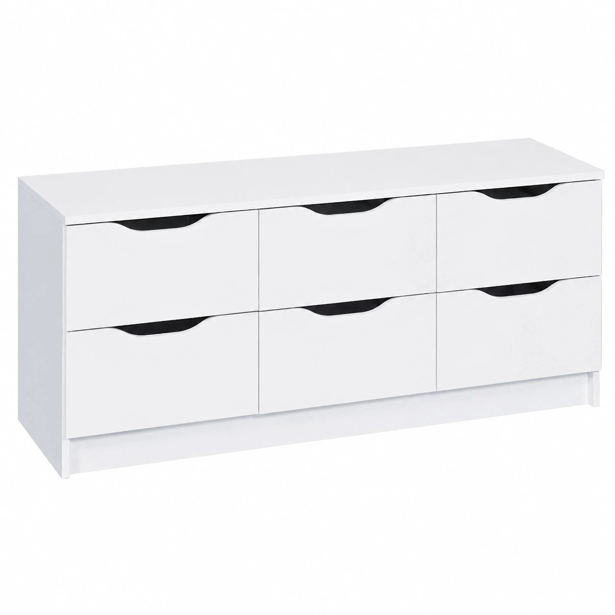 Meuble d’appoint, avec tiroirs, coloris blanc, pour le salon ou la chambre