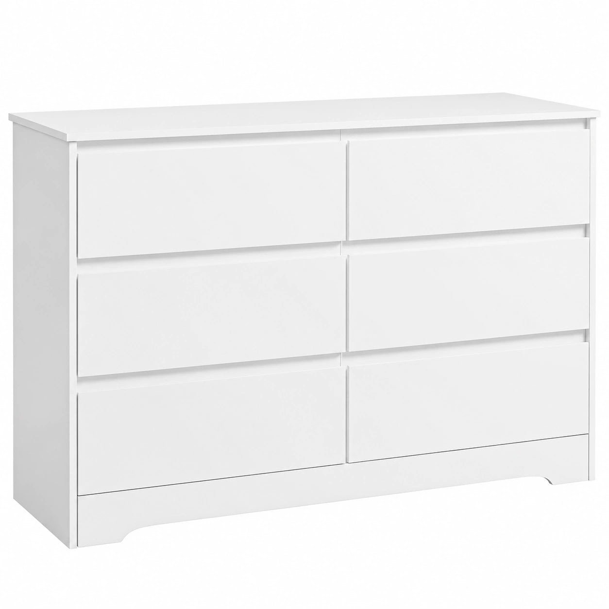 Commode, avec tiroirs, 120 x 40 x 100 cm, coloris blanc, pour la chambre ou le salon