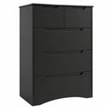 Armoire, avec rangement, avec tiroirs, coloris noir, 72 x 41 x 94 cm, pour la chambre