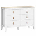 Commode, avec rangement, avec tiroirs, coloris blanc, 60 x 40 x 98 cm, pour la chambre ou le salon