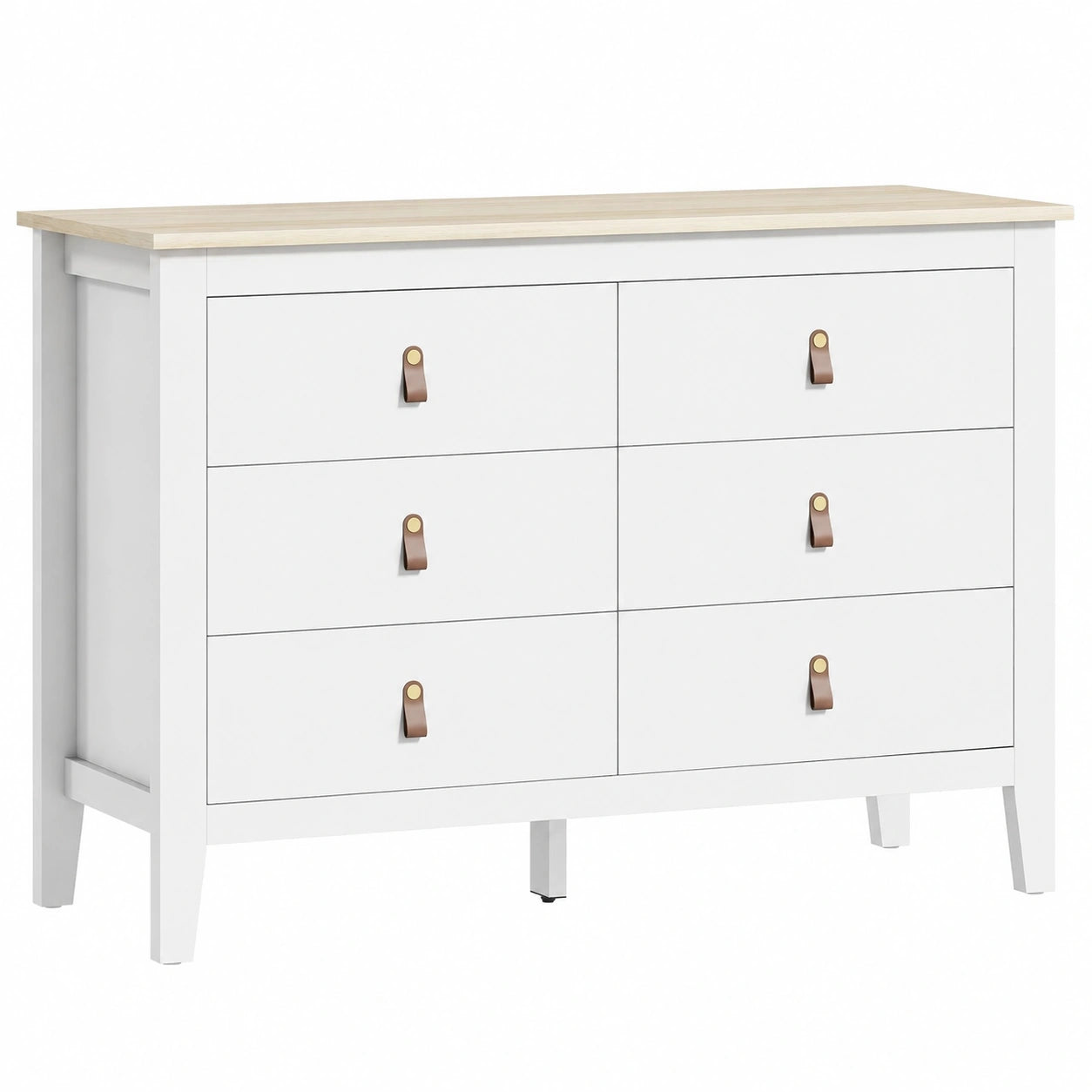 Commode, avec rangement, avec tiroirs, coloris blanc, 60 x 40 x 98 cm, pour la chambre ou le salon